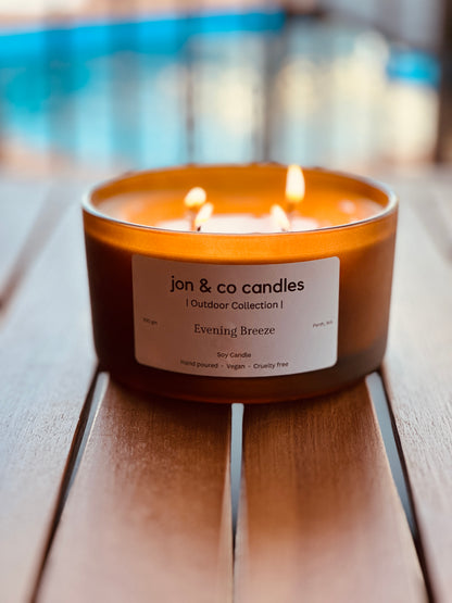 Evening Breeze Outdoor Candle 700gm Soy Candle